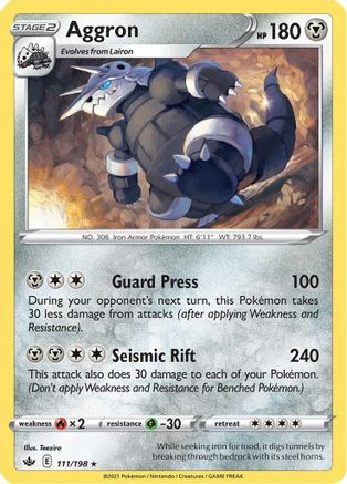 Aggron 111/198 - SWSH06 Chilling Reign Reverse Holofoil