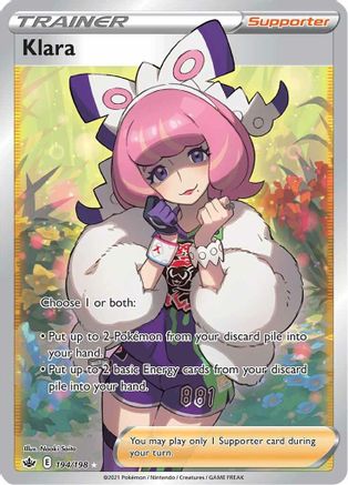 Klara (Full Art) 194/198 - SWSH06 Chilling Reign Holofoil