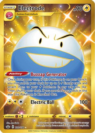 Electrode (Secret) 222/198 - SWSH06 Chilling Reign Holofoil