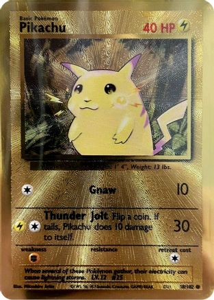original pikachu pokemon card value Pikachu - 58/102 (Celebrations Metal Card) 58