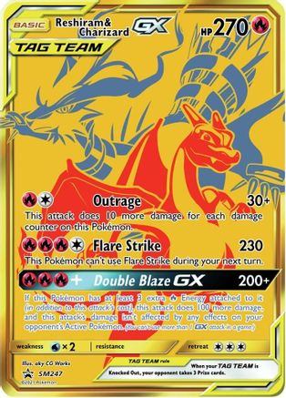 Reshiram & Charizard GX - SM247 SM247/248 - SM Promos Holofoil