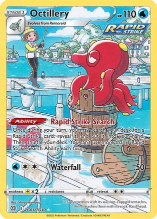 Octillery TG03/30 - SWSH09 Brilliant Stars Trainer Gallery Holofoil