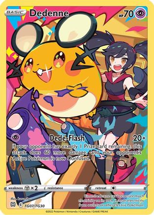 Dedenne TG07/30 - SWSH09 Brilliant Stars Trainer Gallery Holofoil