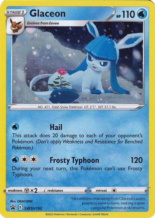Glaceon - SWSH192 SWSH192/307 - SWSH Sword & Shield Promo Cards Holofoil