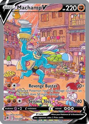 Machamp V (Alternate Full Art) 172/189 - SWSH10 Astral Radiance Holofoil