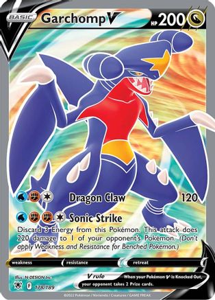 Garchomp V (Full Art) 178/189 - SWSH10 Astral Radiance Holofoil