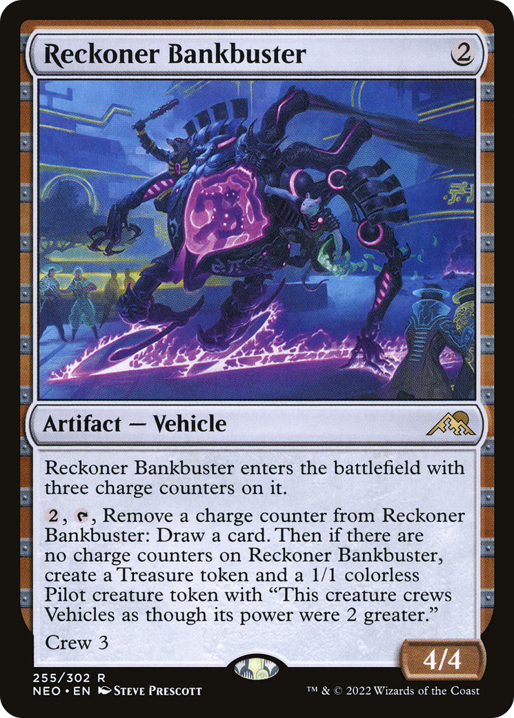 Reckoner Bankbuster (NEO-255) - Kamigawa: Neon Dynasty Foil