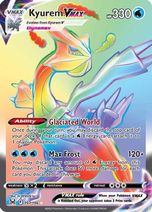 Kyurem VMAX (Secret) 197/196 - SWSH11 Lost Origin Holofoil