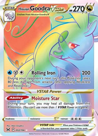 Hisuian Goodra VSTAR (Secret) 202/196 - SWSH11 Lost Origin Holofoil