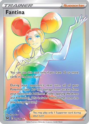 Fantina (Secret) 206/196 - SWSH11 Lost Origin Holofoil