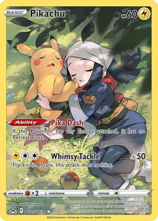Pikachu TG05/30 - SWSH11 Lost Origin Trainer Gallery Holofoil