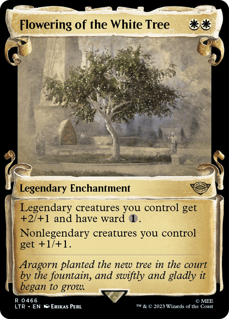 Flowering of the White Tree Showcase Scrolls