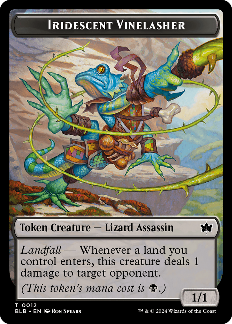 Iridescent Vinelasher (TBLB-012) - Bloomburrow Tokens Foil