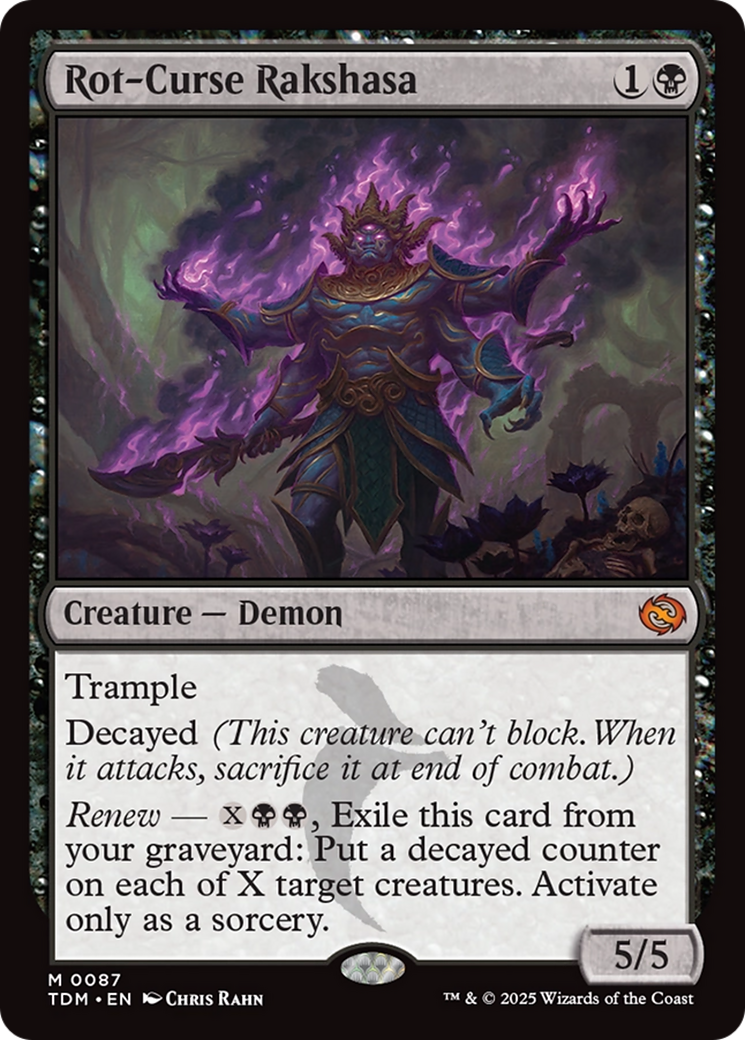 Rot-Curse Rakshasa (TDM-087) - Tarkir: Dragonstorm Foil