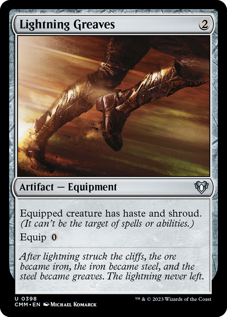 Lightning Greaves (CMM-398) - Commander Masters