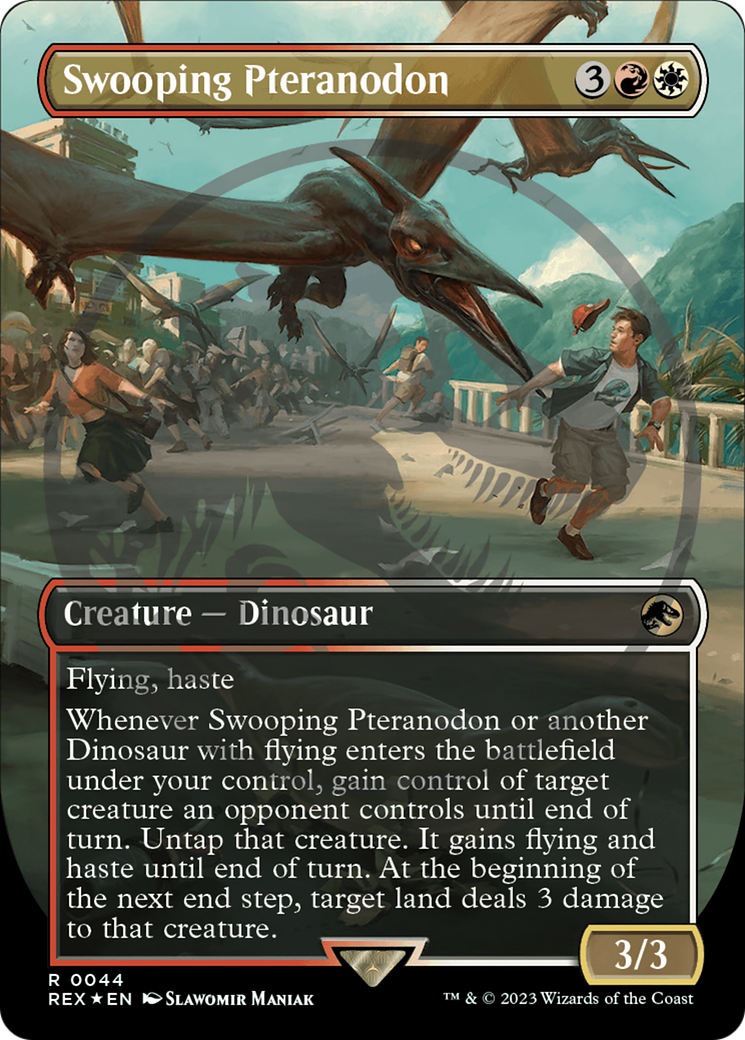 Swooping Pteranodon (REX-044) - Jurassic World Collection (Borderless) Foil