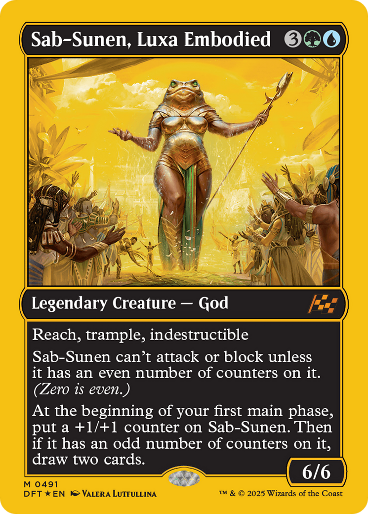 Sab-Sunen, Luxa Embodied (First-Place Foil) (DFT-491) - Aetherdrift Foil