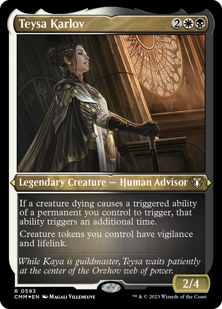 Teysa Karlov (CMM-593) - Commander Masters Etched Foil