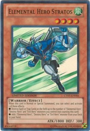 Elemental HERO Stratos (CT07-EN006) - 2010 Collectors Tins Limited