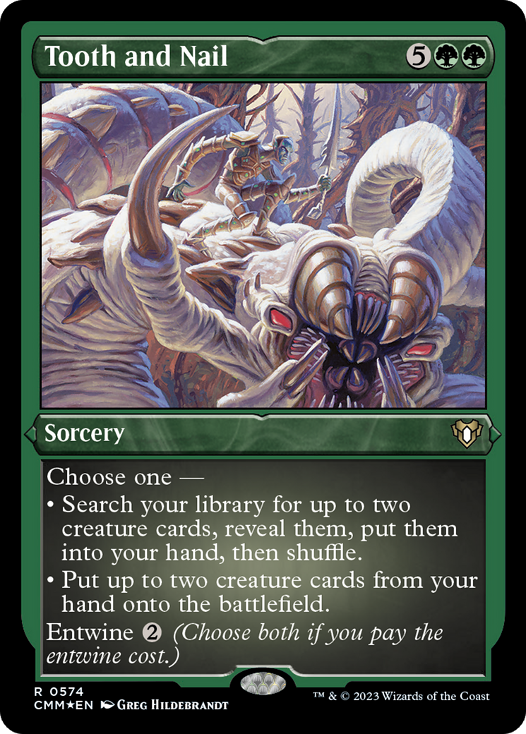 Tooth and Nail (CMM-574) - Commander Masters Etched Foil