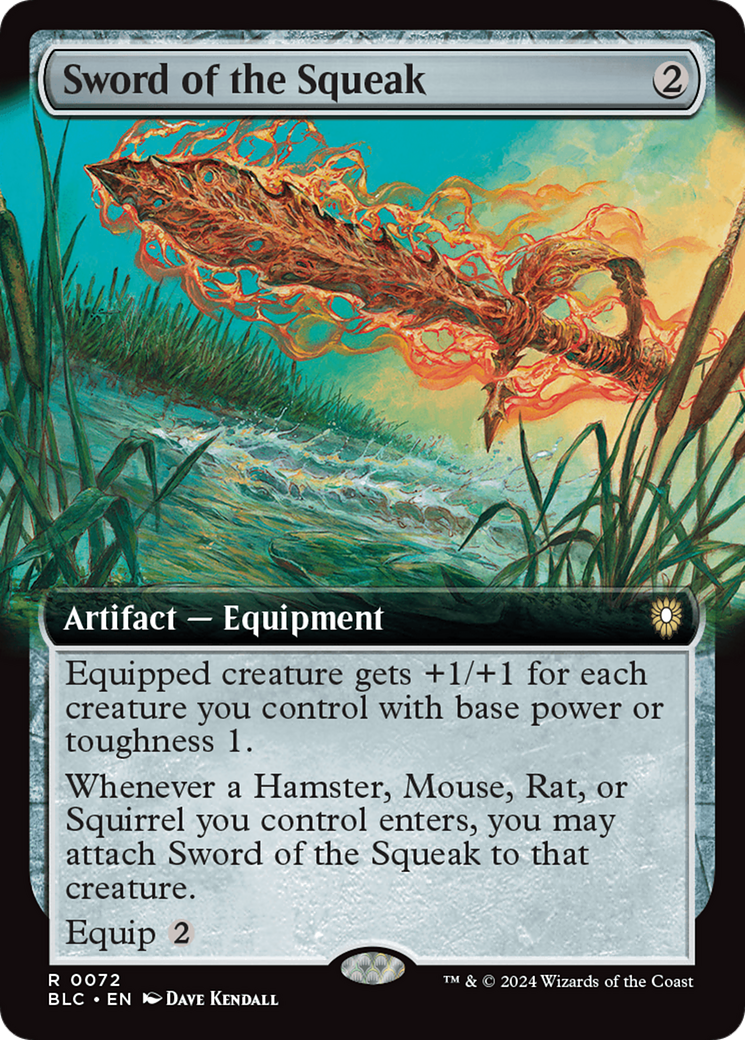 Sword of the Squeak (BLC-072) - Bloomburrow Commander Foil