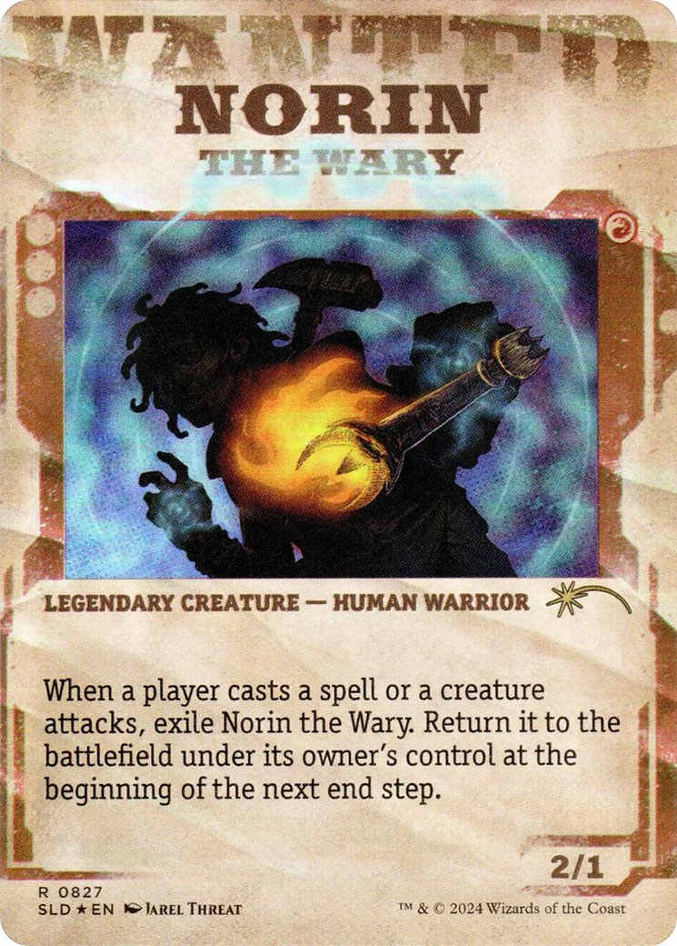 Norin the Wary // Norin the Wary (SLD-827) - Secret Lair Drop (Borderless) Foil