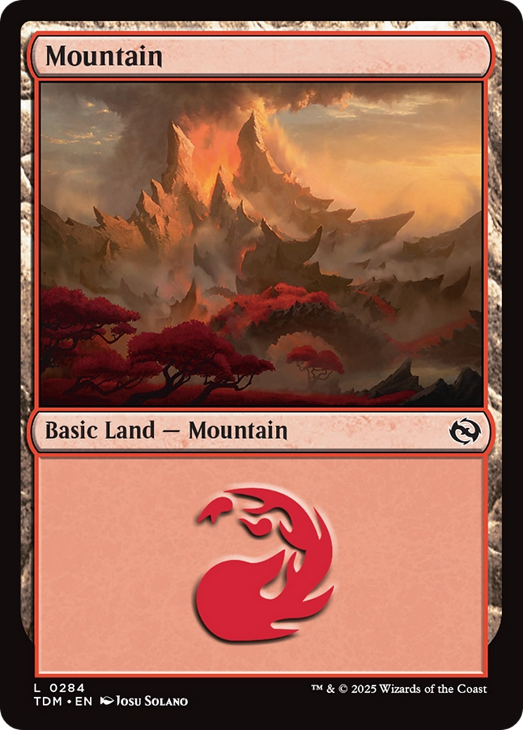 Mountain (0284) (TDM-284) - Tarkir: Dragonstorm Foil