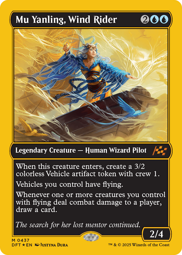 Mu Yanling, Wind Rider (First-Place Foil) (DFT-437) - Aetherdrift Foil