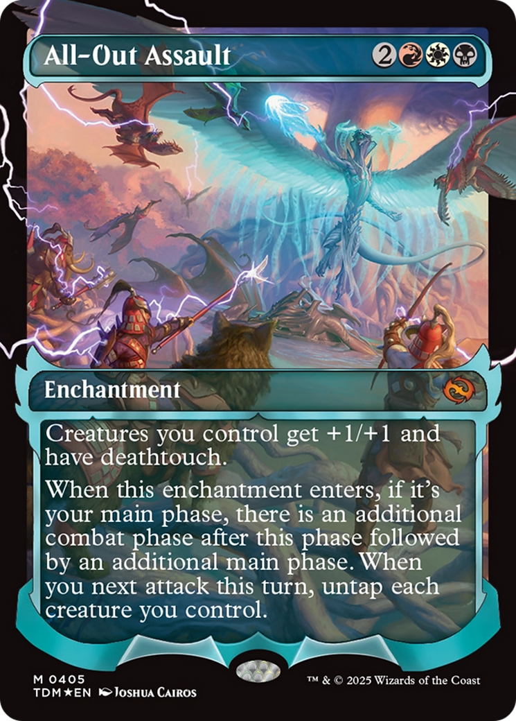 All-Out Assault (Showcase) (TDM-405) - Tarkir: Dragonstorm Foil