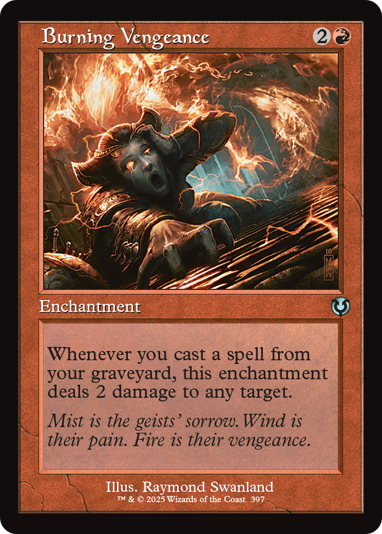 Burning Vengeance (Retro Frame) (-397) - Innistrad Remastered Foil