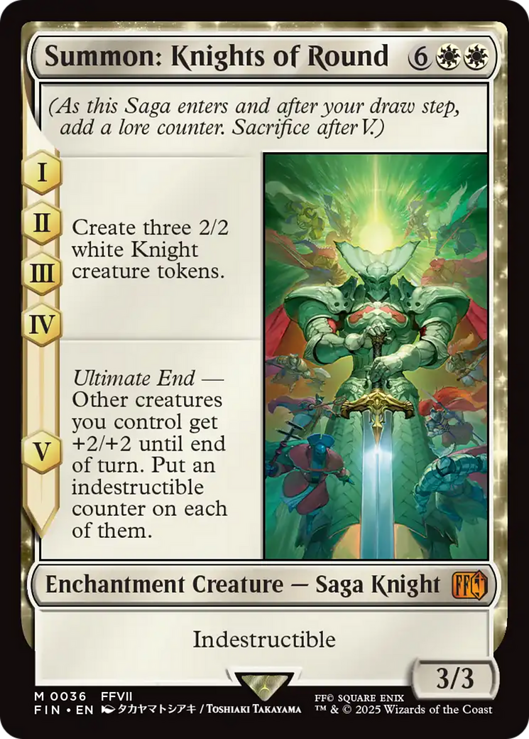 Summon: Knights of Round (FIN-036) - FINAL FANTASY Foil