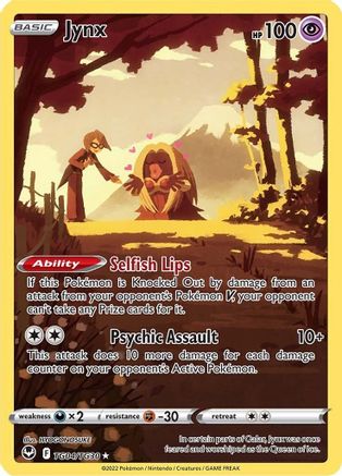 Jynx TG04/30 - SWSH12 Silver Tempest Trainer Gallery Holofoil