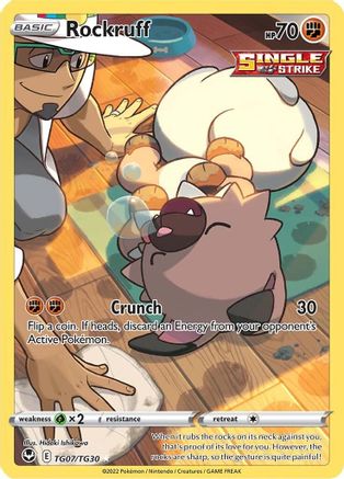 Rockruff TG07/30 - SWSH12 Silver Tempest Trainer Gallery Holofoil