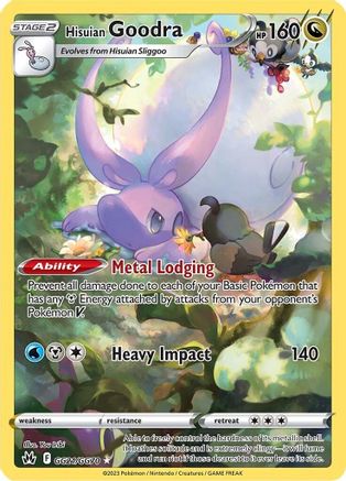 Hisuian Goodra GG21/70 - Crown Zenith Galarian Gallery Holofoil