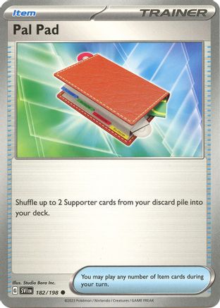 Pal Pad 182 - SV01 Scarlet & Violet Base Set Reverse Holofoil