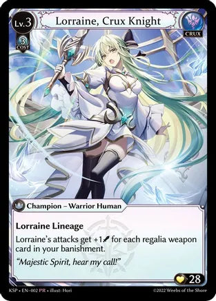 Lorraine, Crux Knight Foil Kickstarter Promo