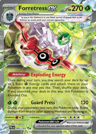 Forretress ex - 005/193 5 - SV02 Paldea Evolved Holofoil