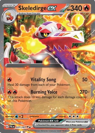 Skeledirge ex - 037/193 37 - SV02 Paldea Evolved Holofoil