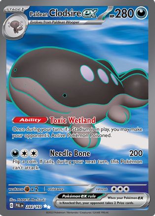 Paldean Clodsire ex - 244/193 244 - SV02 Paldea Evolved Holofoil