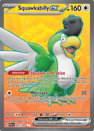 Squawkabilly ex - 247/193 247 - SV02 Paldea Evolved Holofoil