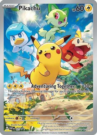 Pikachu - 027 27 - SV Scarlet & Violet Promo Cards Holofoil
