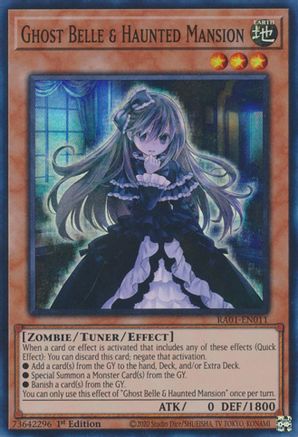 Ghost Belle & Haunted Mansion (RA01-EN011) - 25th Anniversary Rarity Collection 1st Edition