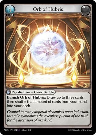 Orb of Hubris (024) - Alchemical Revolution Foil