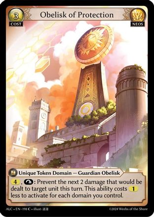 Obelisk of Protection (198) - Alchemical Revolution Foil