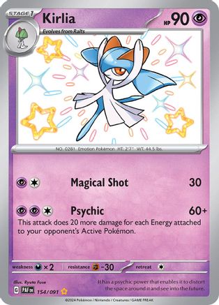 Kirlia - 154/091 154 - SV Paldean Fates Holofoil