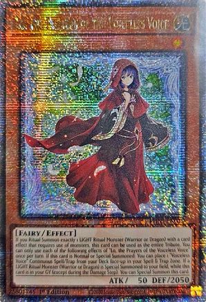 Lo, the Prayers of the Voiceless Voice (Quarter Century Secret Rare) (PHNI-EN019) - Phantom Nightmare 1st Edition