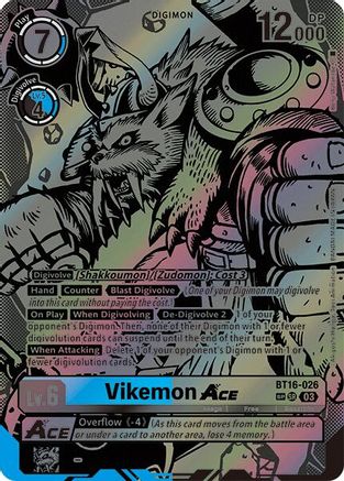 Vikemon ACE (Textured) (BT16-026) - Beginning Observer Foil