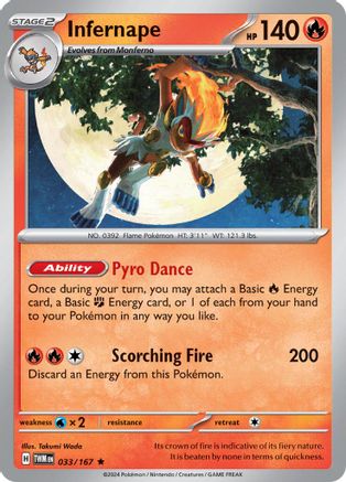 Infernape - 033/167 33 - SV06 Twilight Masquerade Holofoil