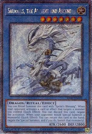 Sauravis, the Ancient and Ascended (Platinum Secret Rare) (RA02-EN019) - 25th Anniversary Rarity Collection II 1st Edition