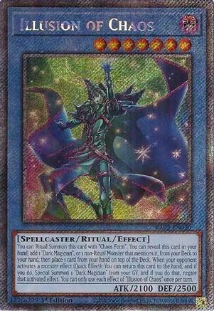 Illusion of Chaos (Platinum Secret Rare) (RA02-EN020) - 25th Anniversary Rarity Collection II 1st Edition